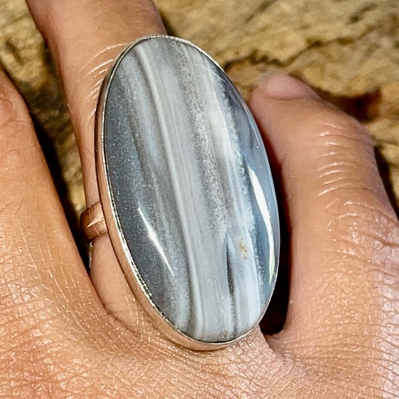 Owyhee Opal Ring Size 7 - Picture 2 of 6